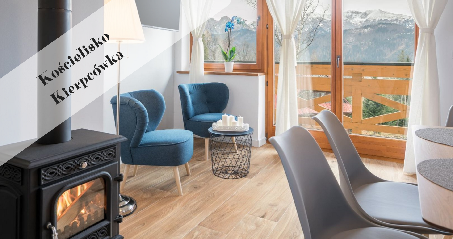 Apartament z dwoma sypialniami i salonem z aneksem kuchennym